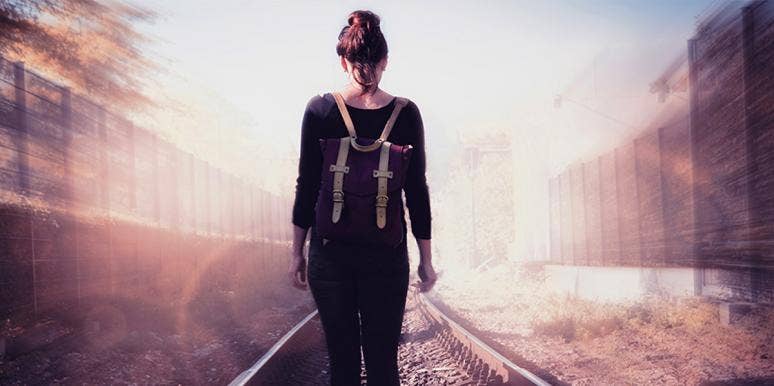 I Disowned My Abusive Family And In Return, I Got A Real One woman walking on train tracks