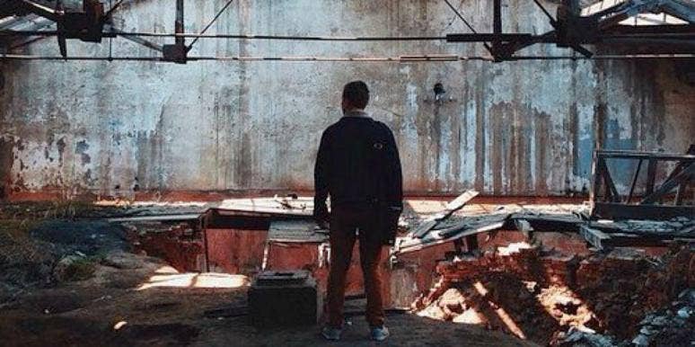 man standing alone man standing alone