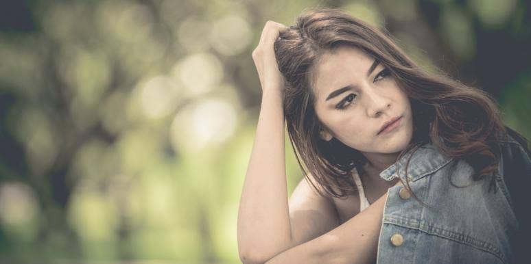 What I Actually Mean When I Say I'm Afraid Of Commitment woman stressed