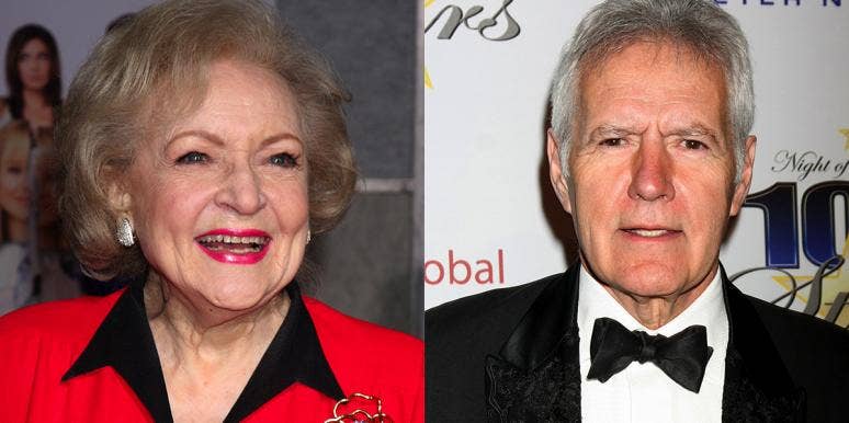 Betty White and Alex Trebek Betty White and Alex Trebek