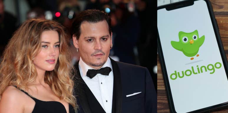 Duolingo TikTok Facing Backlash For Amber Heard Joke Amber Heard, Johnny Depp, Duolingo