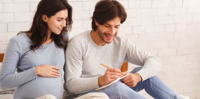 Man Refuses To Change The Names He Chose For His Son After Brother-In-Law Steals Them Man and woman writing baby names