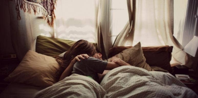 couple lying in bed couple lying in bed