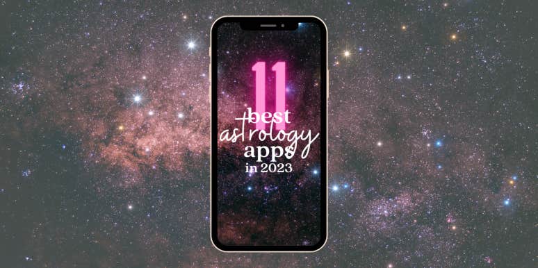 phone screen showing 11 Best Astrology Apps In 2023