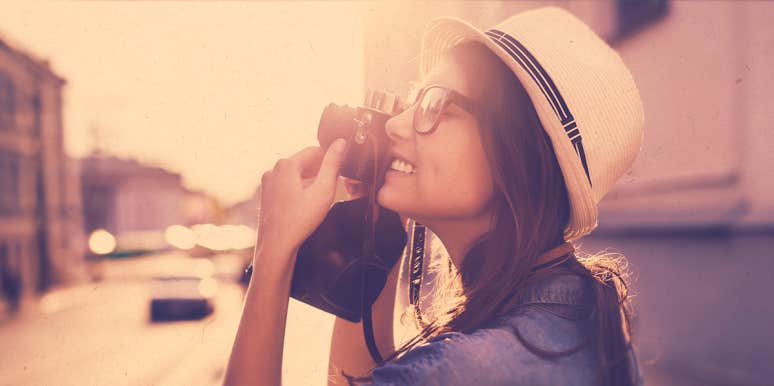 The Best Instagram Filter To Get The Most Likes, Says Study lady taking photo