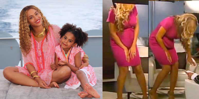Did Beyoncé Fake Her Pregnancy? Theory Claims Blue Ivy Was Born Via Surrogate Beyonce, Blue Ivy, pregnancy bump