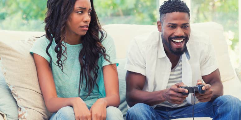 How bids for attention make or break relationships woman annoyed that her husband is ignoring her bid for attention and playing a video game