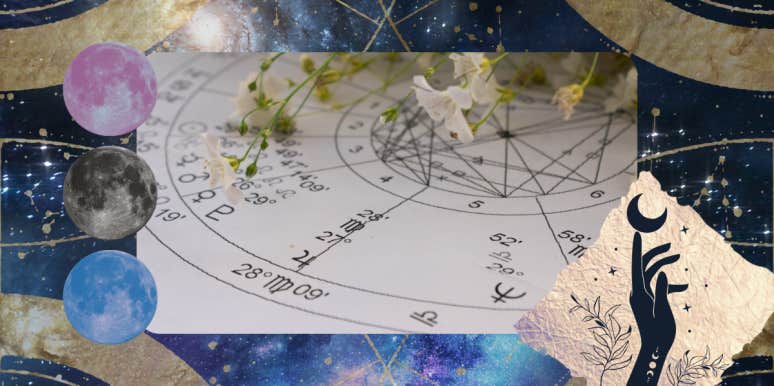 birth chart and astrology symbols