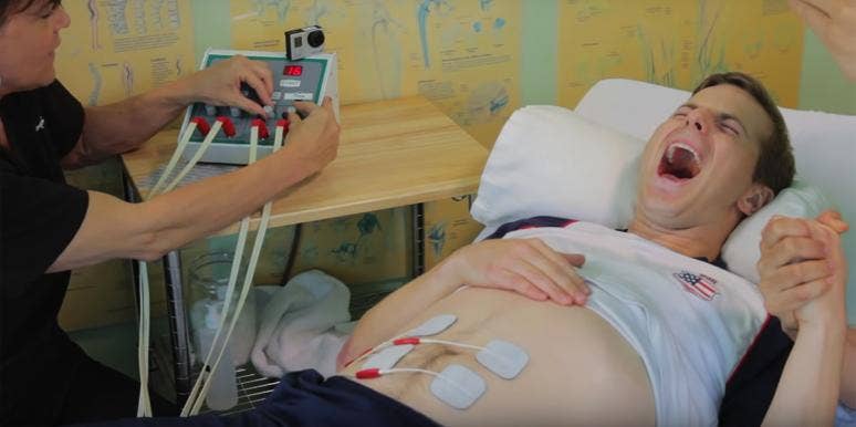 Watch As Average Men Experience The Excruciating Pain Of Childbirth man experiencing childbirth