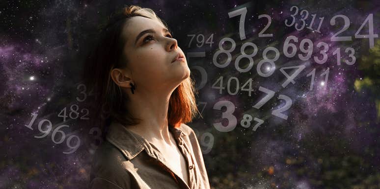 woman looking at numbers