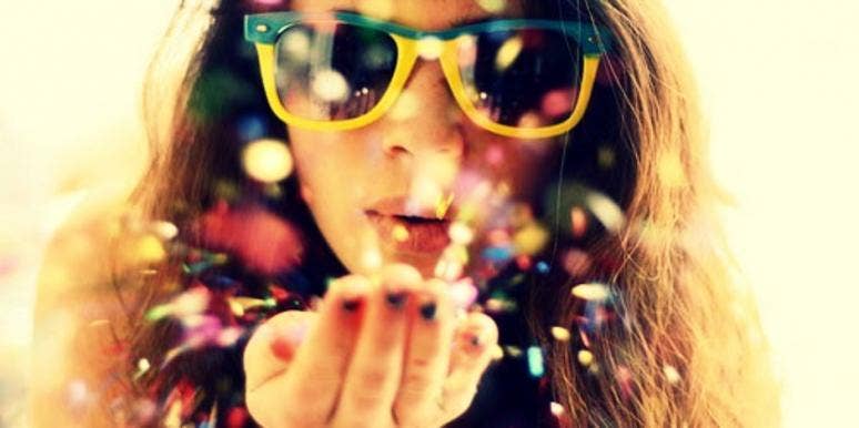 blowing confetti blowing confetti