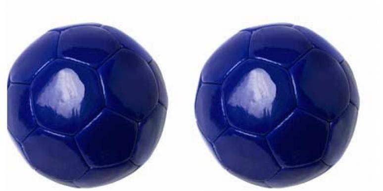blue soccer balls