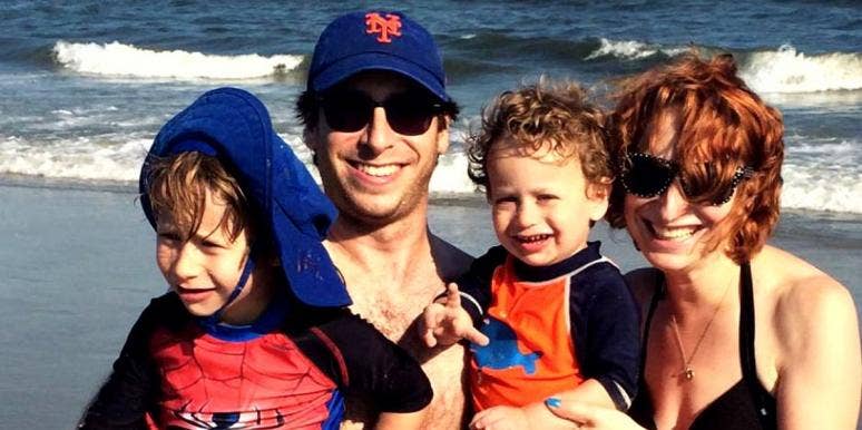 I Confidently Shared My Post-Baby Body On Facebook photo of author with family on beach