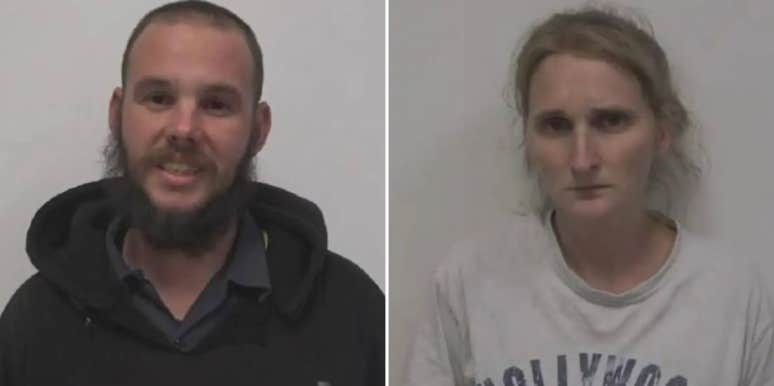 North Carolina Parents Arrested After Son Found Locked In Dog Cage Jonathan Starr, Sarah Starr