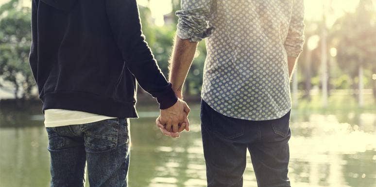 My Boyfriend Cheated On Me With A Man two men holding hands