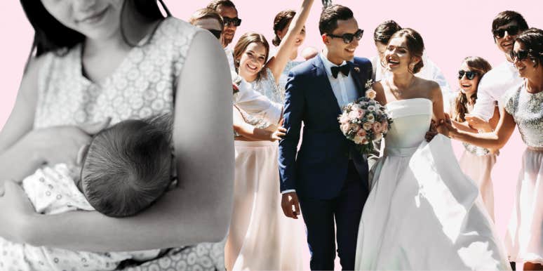 Man Asks Sister To Stop Breastfeeding At His Wedding Woman breastfeeding, wedding party