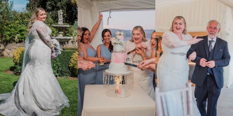 TikToker Got Married Without Groom After He Left Her Before The Wedding bride celebrating her wedding