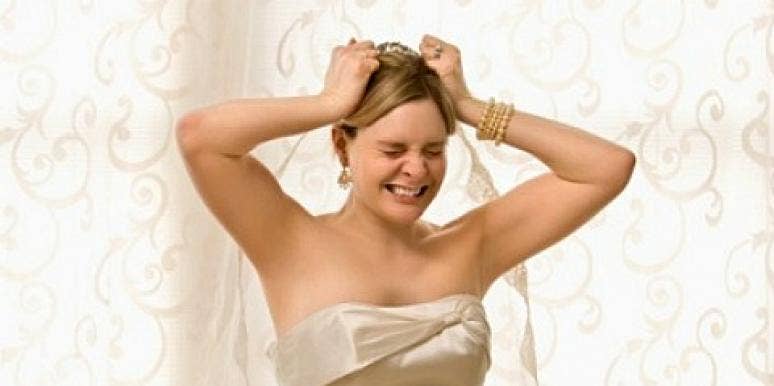 10 Biggest Wedding Day Mistakes Brides Make stressed bride