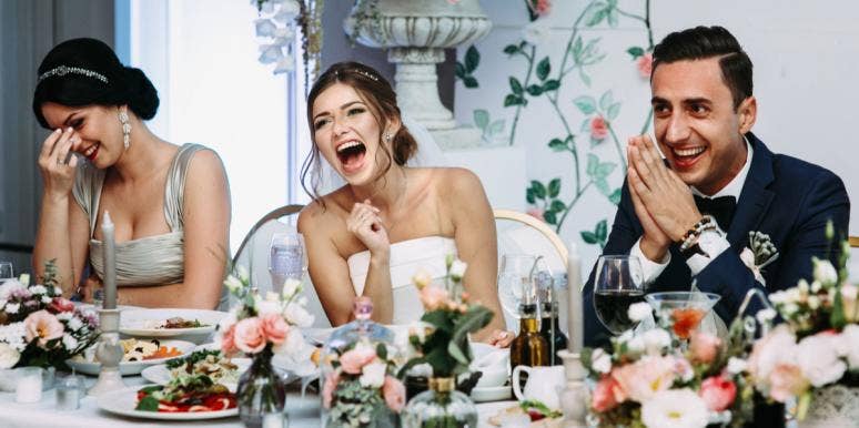 14 Brides Share What They Absolutely Hated About Their Wedding Day bride sitting at wedding table