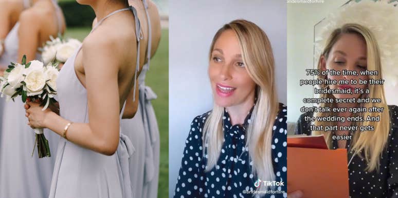 TikTok's Professional Bridesmaid Reveals Worst Part Of Her Job Bridesmaid for hire