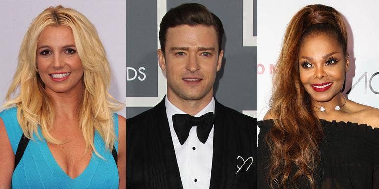 Britney Spears, Justin Timberlake, and Janet Jackson Britney Spears, Justin Timberlake, and Janet Jackson