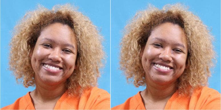 Woman Smiles In Mugshot After Allegedly Stabbing Boyfriend On Christmas Eve brittany wilson mugshot