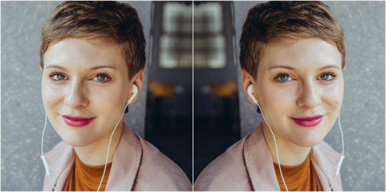 building trust smiling woman with headphones