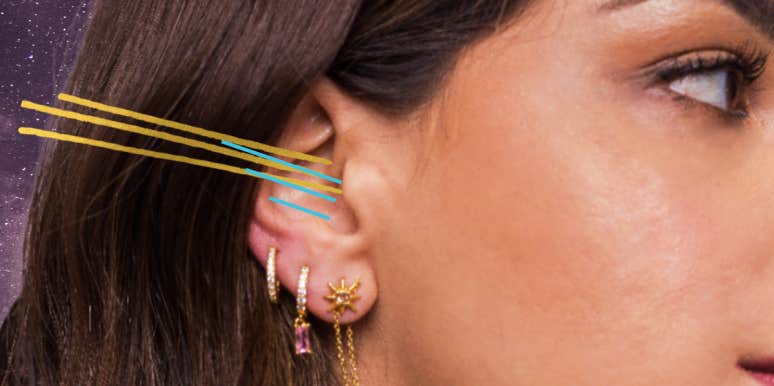 What It Means When Your Ears Are Burning (Spiritually & Physically) woman's ear