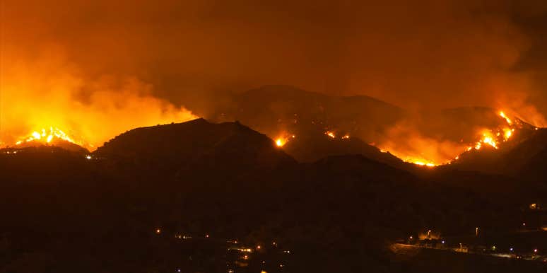 Wildfire and smoke in California