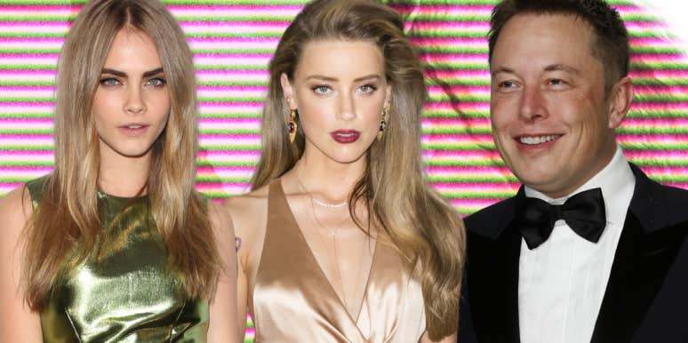Cara Delevigne, Amber Heard, Elon Musk
