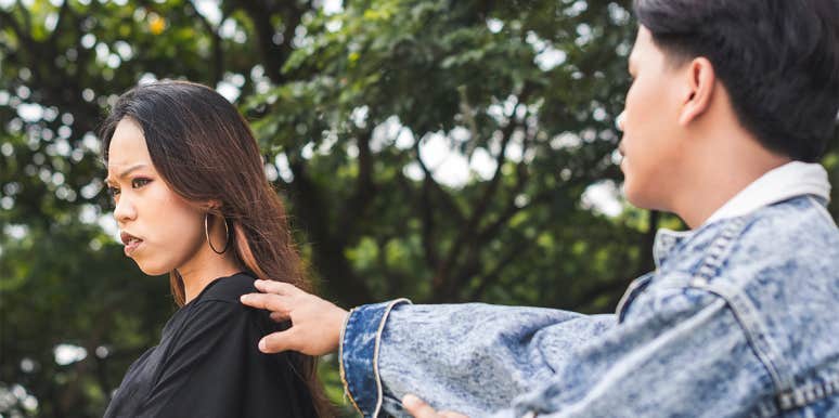 Why Cheating Should Never Be Considered Normal upset girlfriend angry at cheating boyfriend