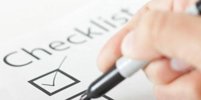 Please, Put Down Your Dating Checklist Already checklist
