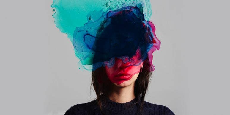 Quiz: Which Color Is Your Personality? (And What It Says About You!) woman with paint over face