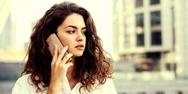 Communicating anger Angry woman on phone