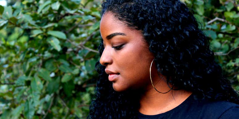 Confessions Of A Bitter Mistress: I Was In Love With 'Our' Man woman outside thinking