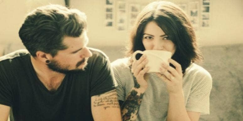 couple drinking coffee couple drinking coffee