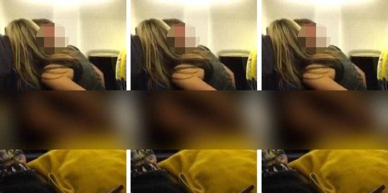 couple having sex on airplane