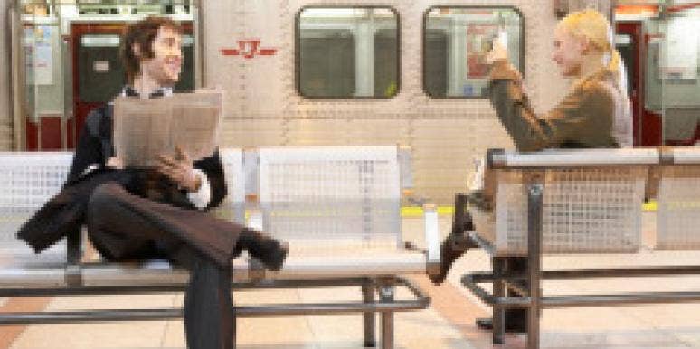 Hey Flirty Dude, Are You Already Taken? man and woman at a subway station