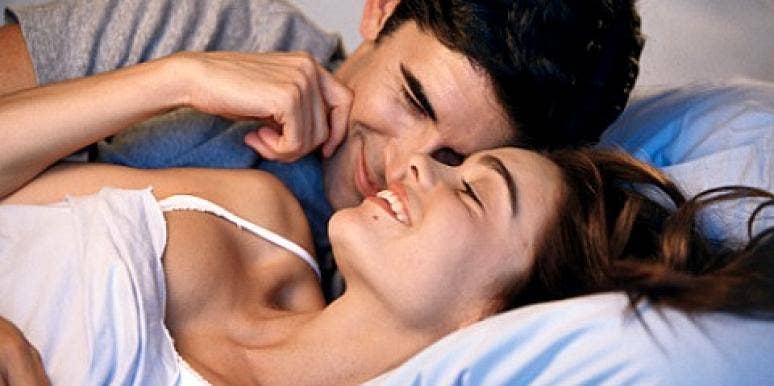 Young couple in bed Young couple in bed