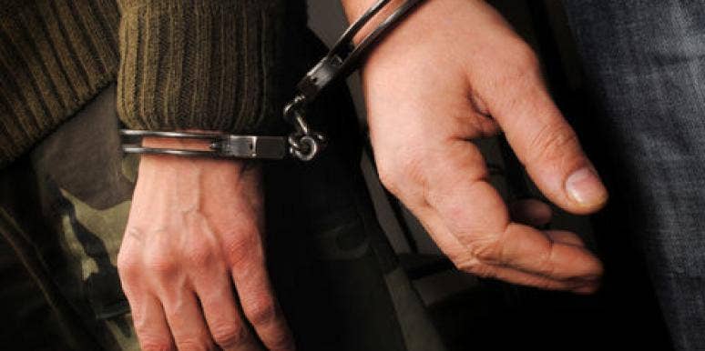 handcuffs arrested couple