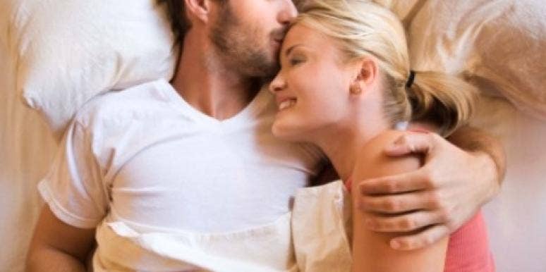 couple cuddling