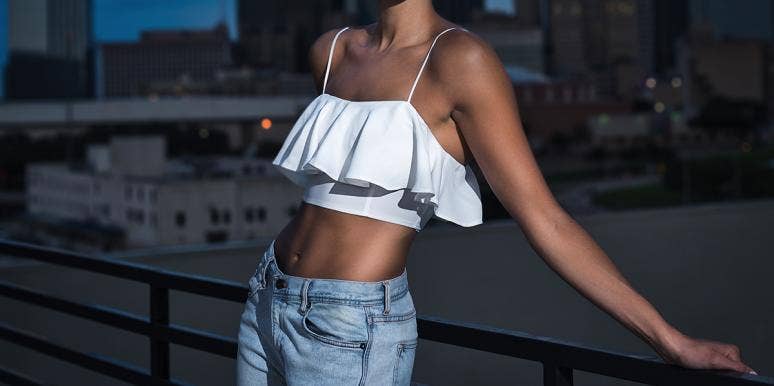 My Crop Top Ended My Relationship a woman in a crop top
