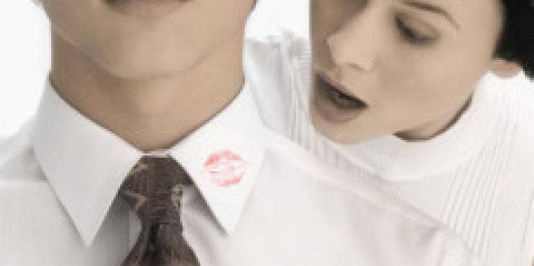 Why Do Men Cheat On Beautiful Women? lipstick on shirt