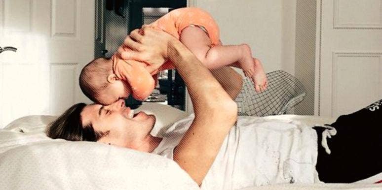 dad and baby dad and baby
