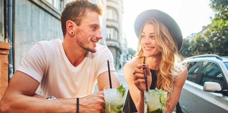 Talking About This Author On Your Profile Gets You More Dates, Study Says man and woman on date