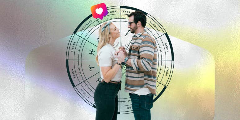 couple, zodiac wheel