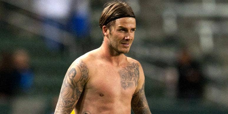 Show Your Moobs! David Beckham's Nipples Are Ideal, Says Science david beckham