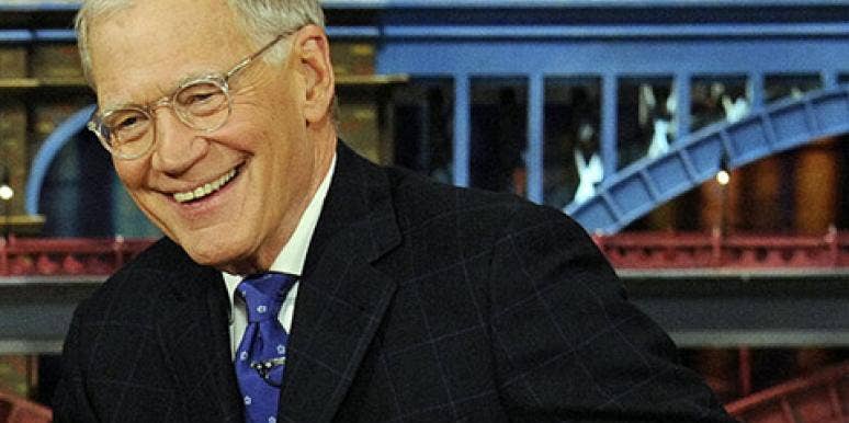 David Letterman on the set of 'The Late Show With David Letterman,' from which he will retire in 2015