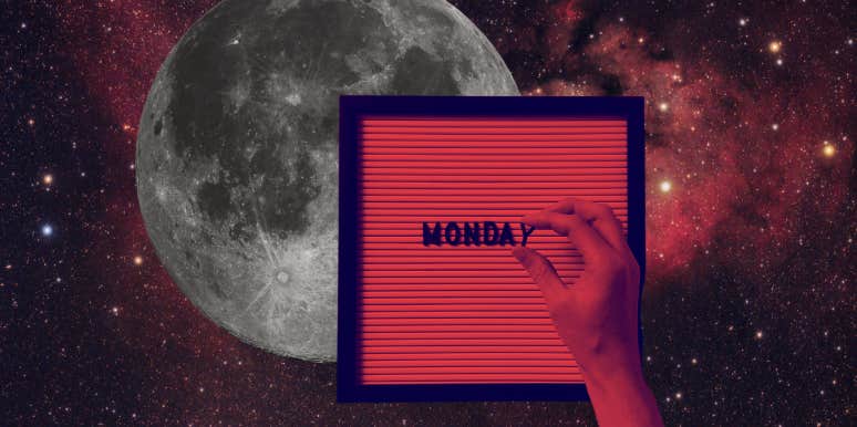 monday letterboard moon