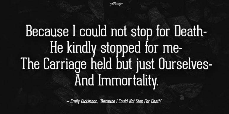 Emily Dickinson poem about death 